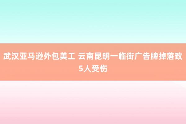 武汉亚马逊外包美工 云南昆明一临街广告牌掉落致5人受伤